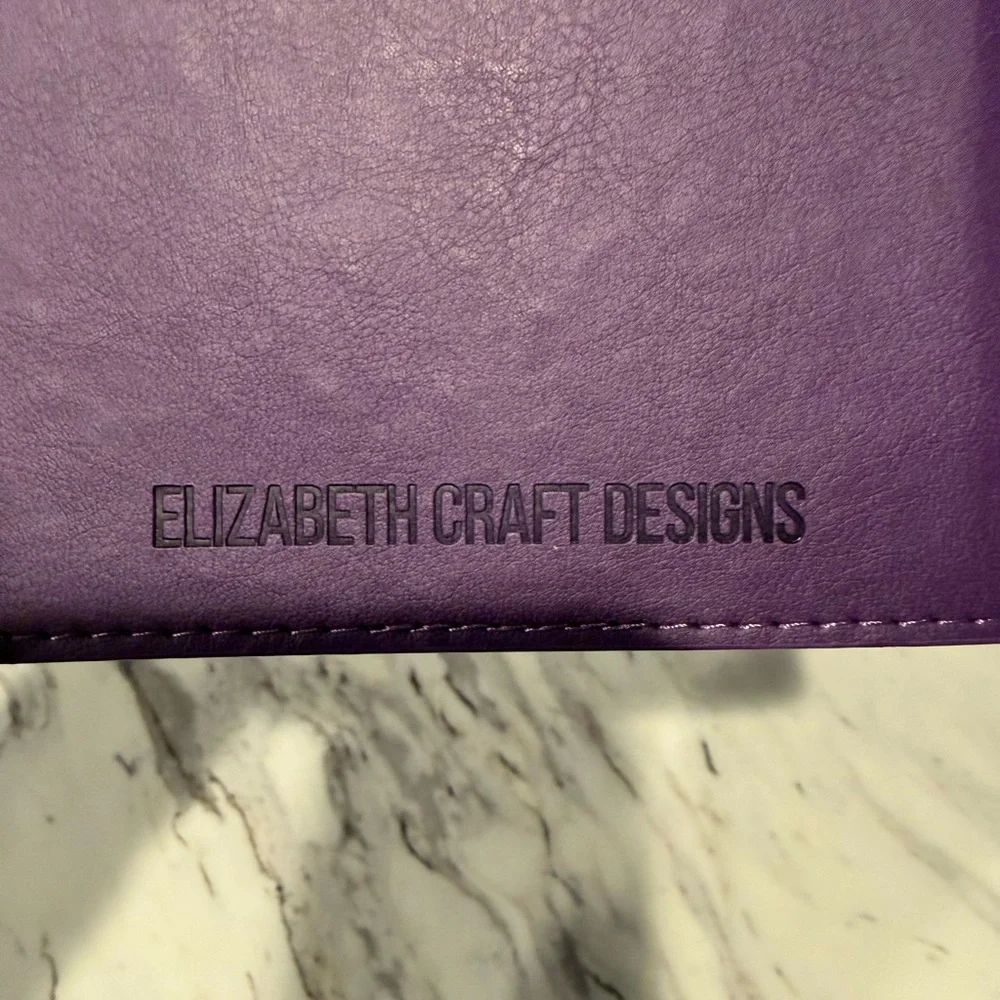 NEW! Purple Leather Notebook with Silver Accents